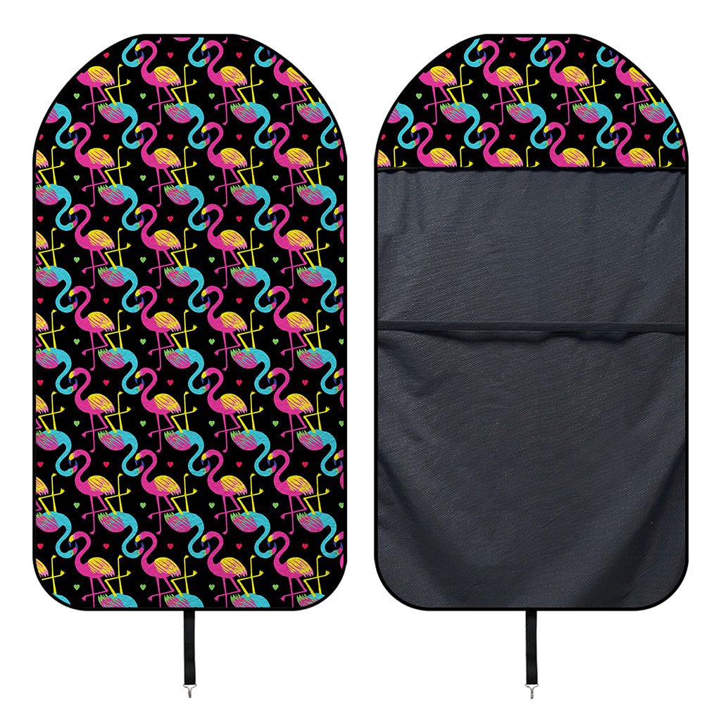 Colorful Flamingo Pattern Print Waterproof Car Seat Cover