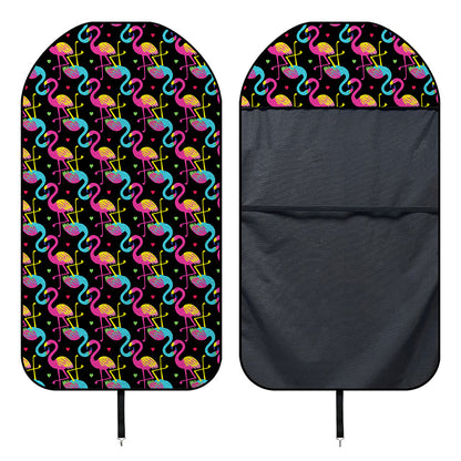 Colorful Flamingo Pattern Print Waterproof Car Seat Cover