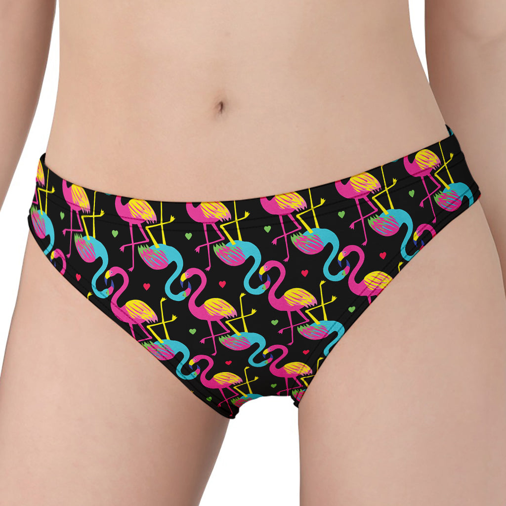 Colorful Flamingo Pattern Print Women's Panties