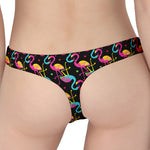 Colorful Flamingo Pattern Print Women's Thong