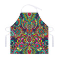 Colorful Floral Mandala Print Adjustable Apron