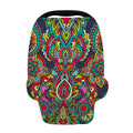 Colorful Floral Mandala Print Baby Seat Cover