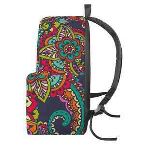 Colorful Floral Mandala Print Backpack