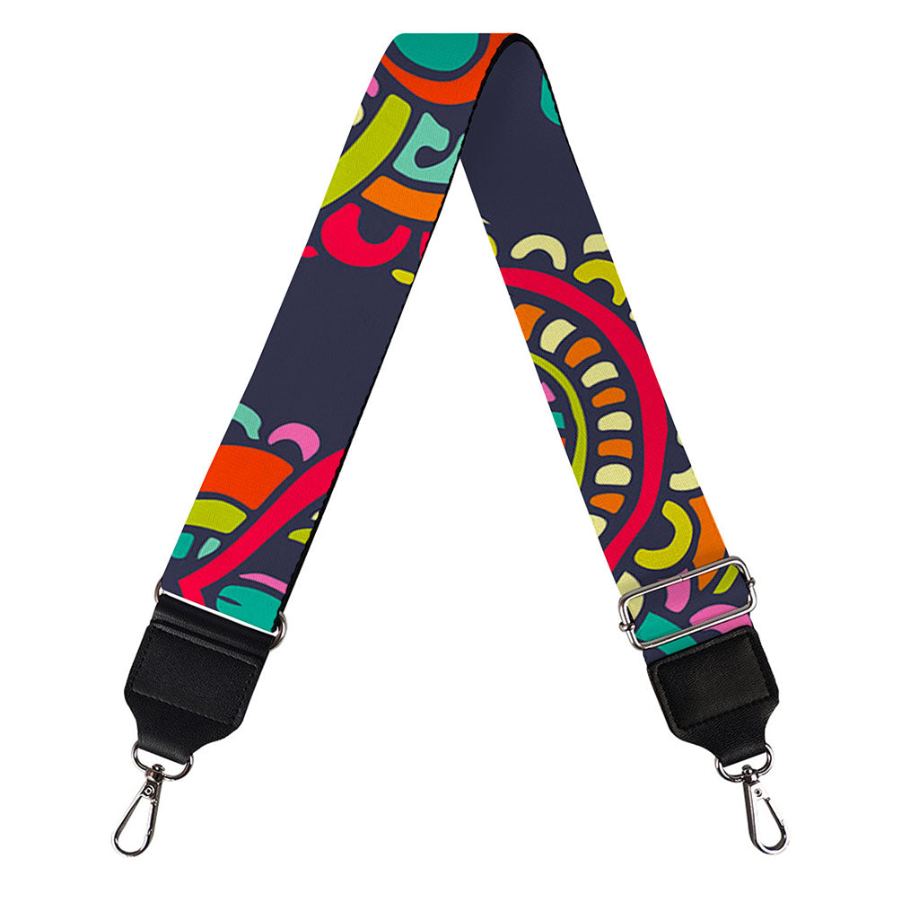 Colorful Floral Mandala Print Bag Strap