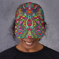 Colorful Floral Mandala Print Baseball Cap