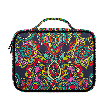 Colorful Floral Mandala Print Briefcase Bible Bag