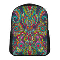 Colorful Floral Mandala Print Casual Backpack