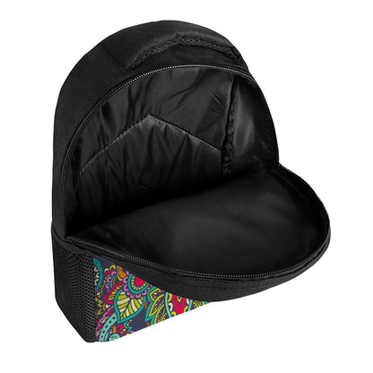 Colorful Floral Mandala Print Casual Backpack