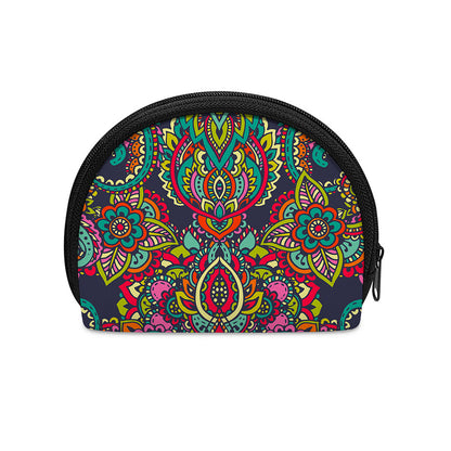 Colorful Floral Mandala Print Coin Purse