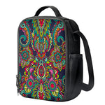 Colorful Floral Mandala Print Crossbody Lunch Bag