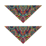 Colorful Floral Mandala Print Dog Bandana
