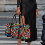 Colorful Floral Mandala Print Duffle Bag