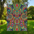 Colorful Floral Mandala Print Garden Flag