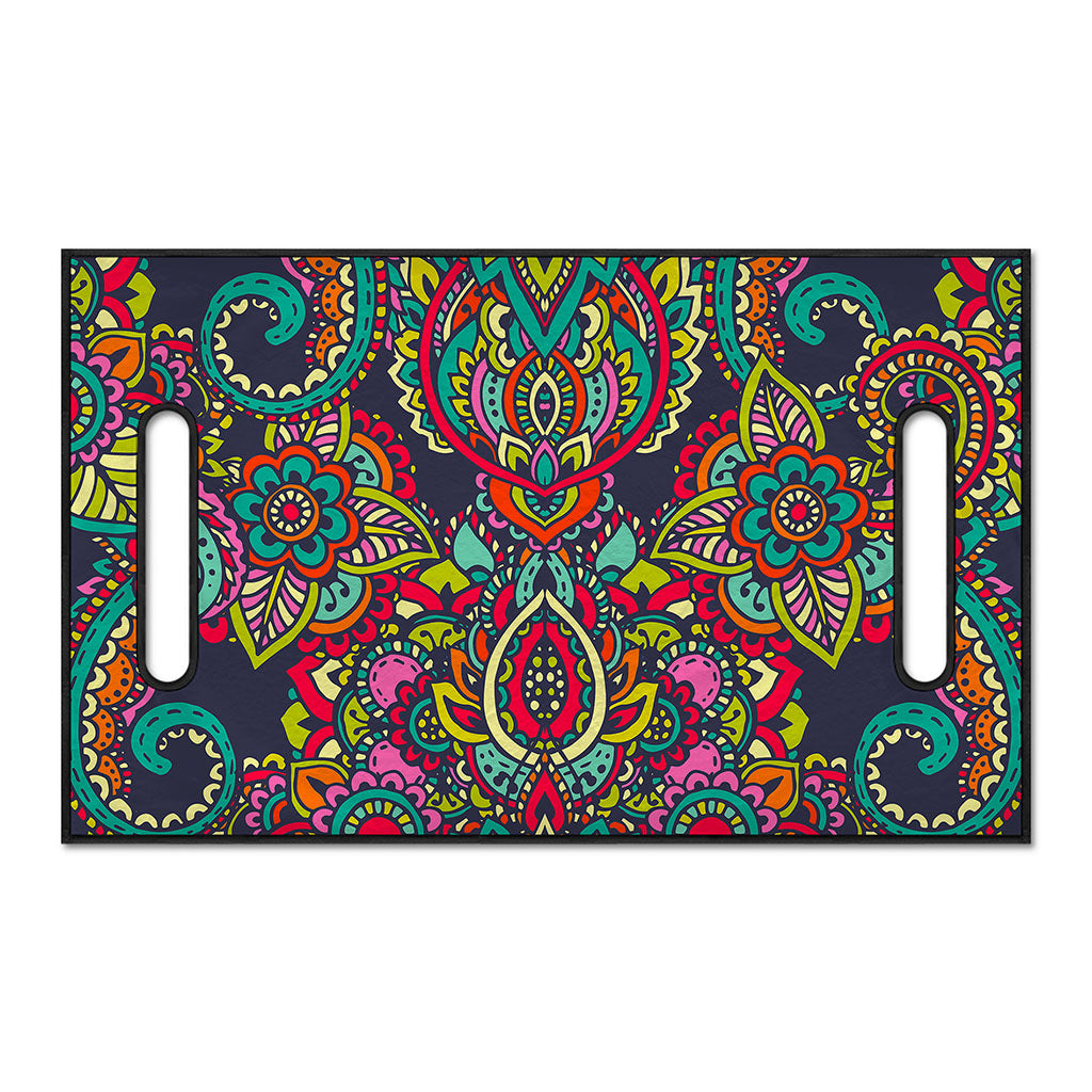 Colorful Floral Mandala Print Golf Cart Seat Cover