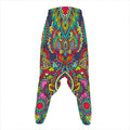 Colorful Floral Mandala Print Hammer Pants