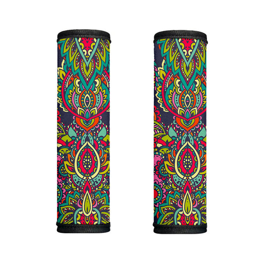 Colorful Floral Mandala Print Handle Covers
