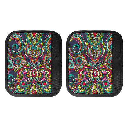 Colorful Floral Mandala Print Handle Covers