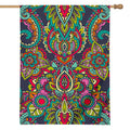 Colorful Floral Mandala Print House Flag