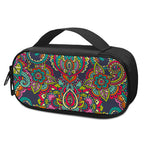 Colorful Floral Mandala Print Insulin Cooler Travel Case