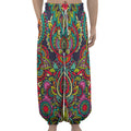 Colorful Floral Mandala Print Lantern Pants