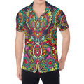 Colorful Floral Mandala Print Men's Shirt