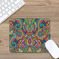 Colorful Floral Mandala Print Mouse Pad