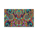 Colorful Floral Mandala Print Polyester Flag