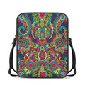 Colorful Floral Mandala Print Rectangular Crossbody Bag