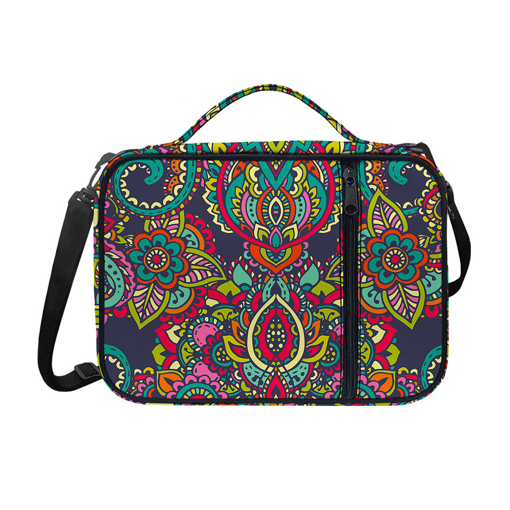 Colorful Floral Mandala Print Shoulder Strap Bible Bag