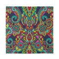 Colorful Floral Mandala Print Silk Bandana