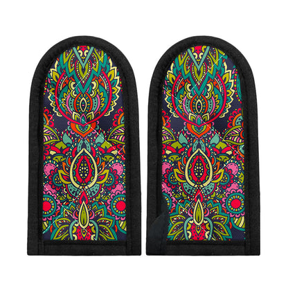 Colorful Floral Mandala Print Skillet Handle Cover