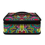 Colorful Floral Mandala Print Small Lunch Bag