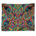 Colorful Floral Mandala Print Tapestry