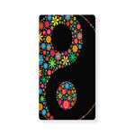 Colorful Flowers Yin Yang Print Baby Crib Sheet