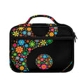 Colorful Flowers Yin Yang Print Briefcase Bible Bag