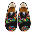 Colorful Flowers Yin Yang Print Casual Shoes