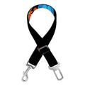 Colorful Flowers Yin Yang Print Dog Seat Belt
