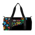 Colorful Flowers Yin Yang Print Gym Bag