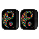 Colorful Flowers Yin Yang Print Handle Covers