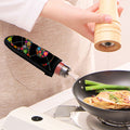 Colorful Flowers Yin Yang Print Skillet Handle Cover