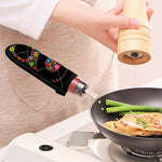 Colorful Flowers Yin Yang Print Skillet Handle Cover