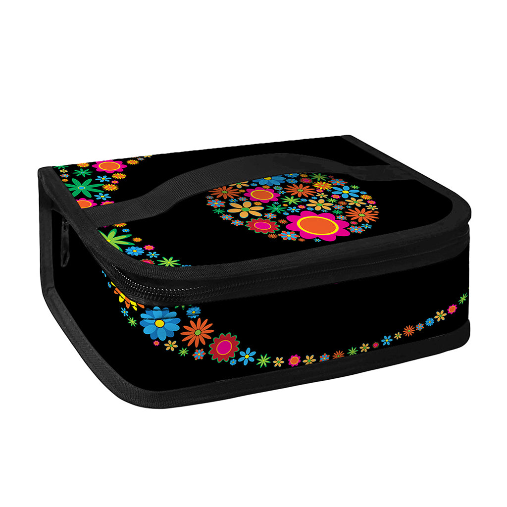 Colorful Flowers Yin Yang Print Small Lunch Bag