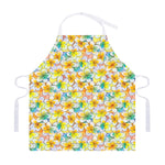 Colorful Frangipani Pattern Print Adjustable Apron
