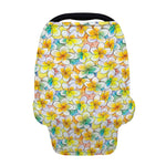 Colorful Frangipani Pattern Print Baby Seat Cover