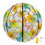 Colorful Frangipani Pattern Print Basketball
