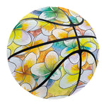 Colorful Frangipani Pattern Print Basketball