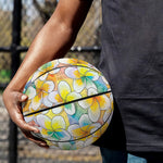 Colorful Frangipani Pattern Print Basketball