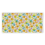 Colorful Frangipani Pattern Print Beach Towel