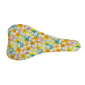 Colorful Frangipani Pattern Print Bicycle Seat Cover