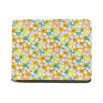 Colorful Frangipani Pattern Print Bifold Wallet